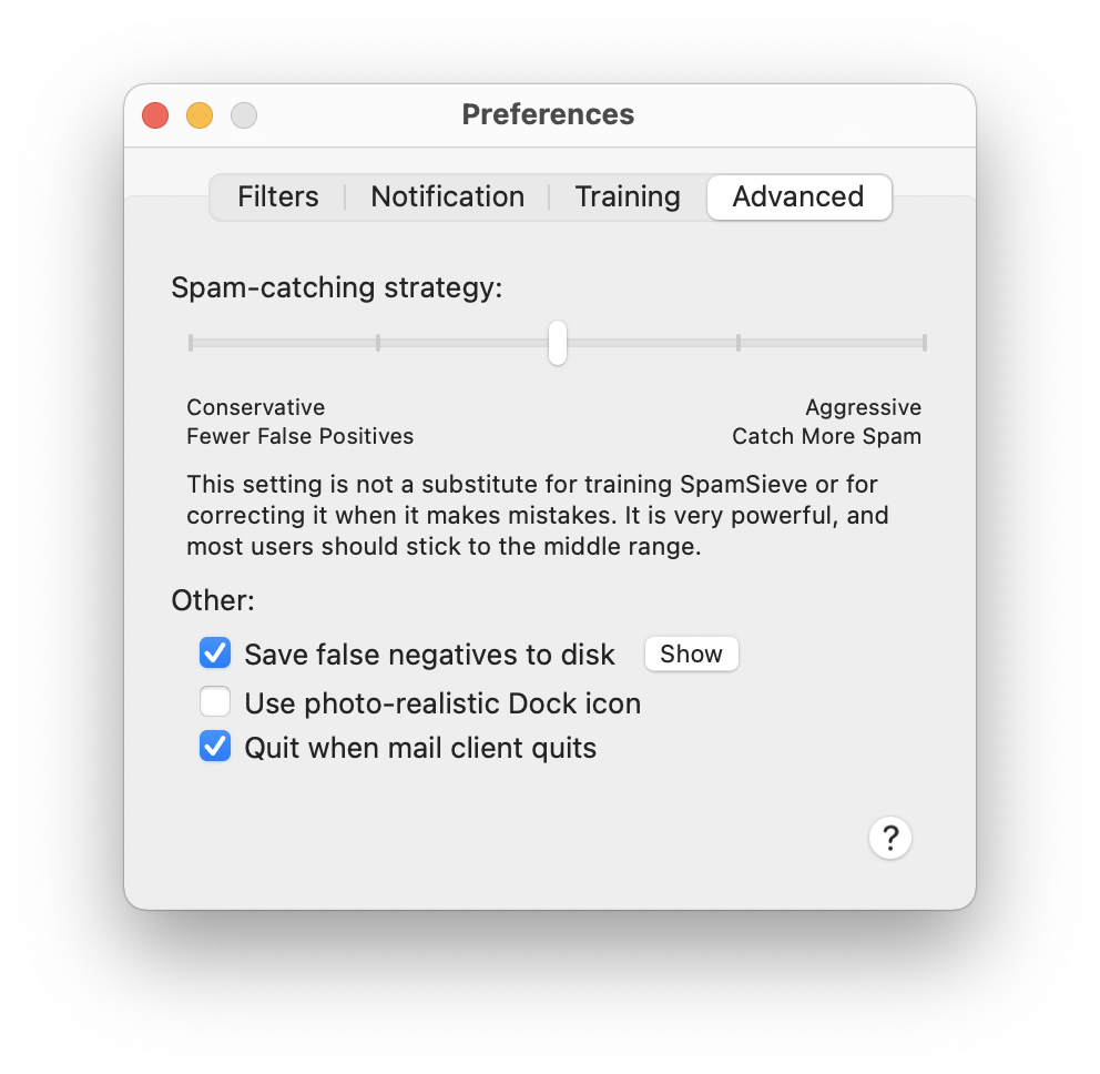free spam filter for mac